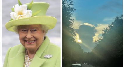 (FOTOS) Nube con forma de la reina Isabel II sorprende a los británicos