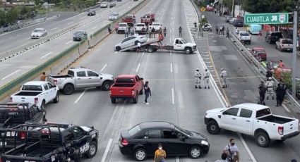 Cierran Paso Expres de Cuernavaca por balacera ¿Qué sucedió?