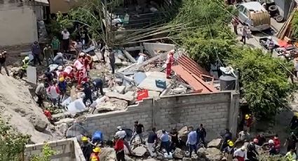 Derrumbe destruye viviendas y deja lesionados en la colonia Los Pilares de Cuernavaca