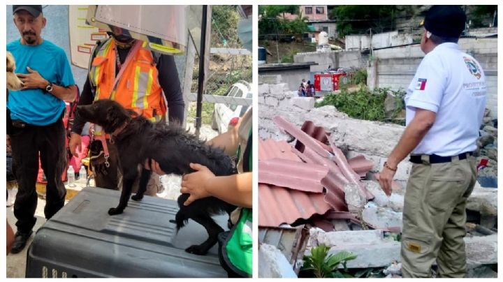 (VIDEO) Derrumbe en Cuernavaca: cae barda sobre casas; hay 2 mujeres fallecidas