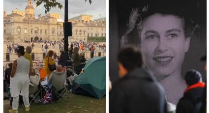 Reina Isabel II: acampan en Londres para dar el 'último adiós' a la monarca