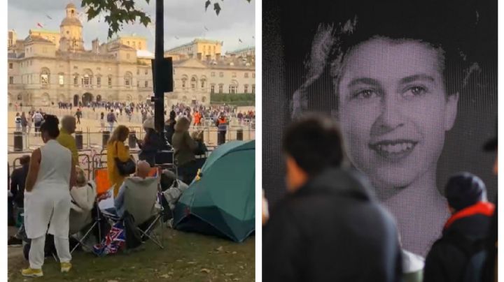 Reina Isabel II: acampan en Londres para dar el 'último adiós' a la monarca