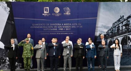 Se rinde homenaje en Morelos a víctimas de los sismos del 19 de septiembre de 1985 y 2017