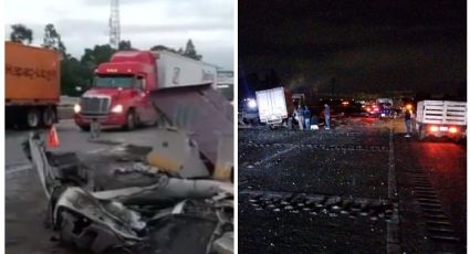 Accidente en la México-Puebla: choque de tráiler deja un muerto; cierran vía