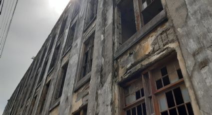 Caen pedazos de concreto del Antiguo Hospital Civil de Tampico