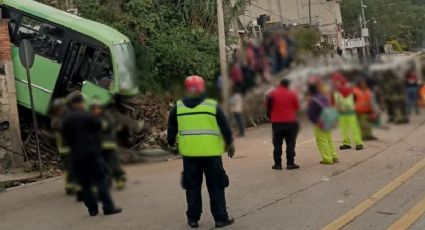 Accidente en la México-Cuernavaca: camión se estrella y deja 31 heridos