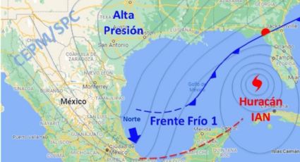 Alerta Gris: Ingresaría frente frío a Veracruz con norte de hasta 95 km/h