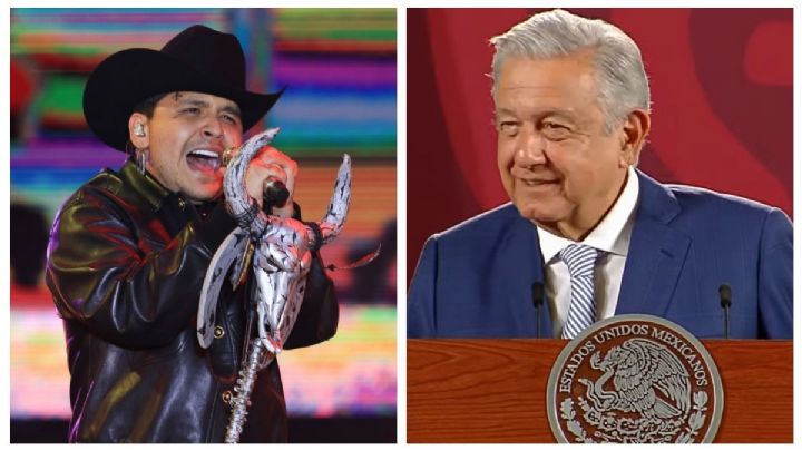 Christian Nodal quiere tocar gratis en el Zócalo... y AMLO plantea ¡invitar a Belinda!