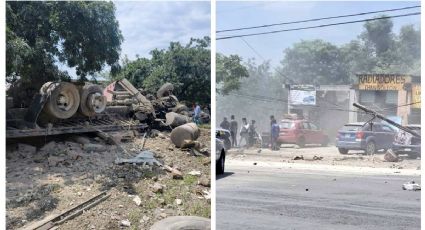 (VIDEO) Tráiler se queda sin frenos en Morelos... y arrasa con autos y viviendas