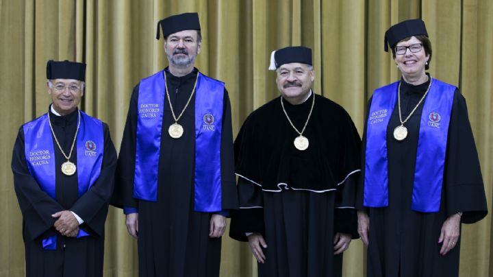 Reconoce UANL trayectorias con doctorado honoris causa