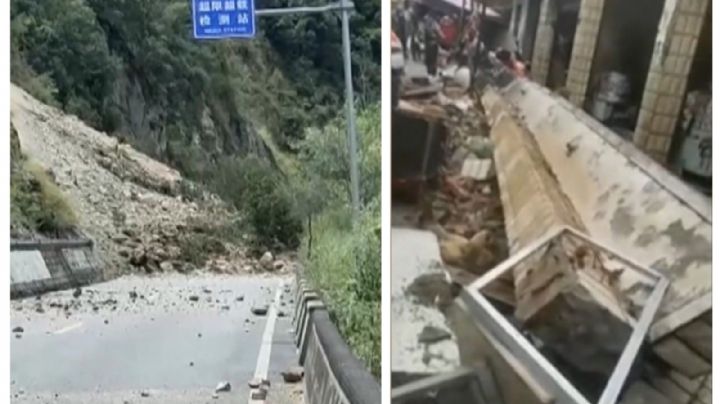 (VIDEO) Temblor en China: mueren al menos 21 personas por sismo de 6.8