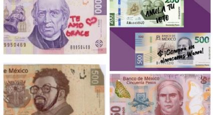 ¡No rayes tus billetes! Estos textos hacen que pierdan su valor