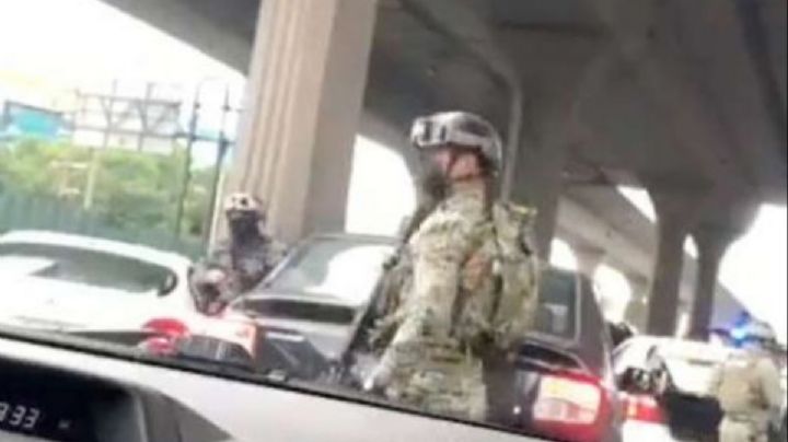 Marina frustra secuestro: (VIDEO) Liberan a mujer en pleno Periférico Norte