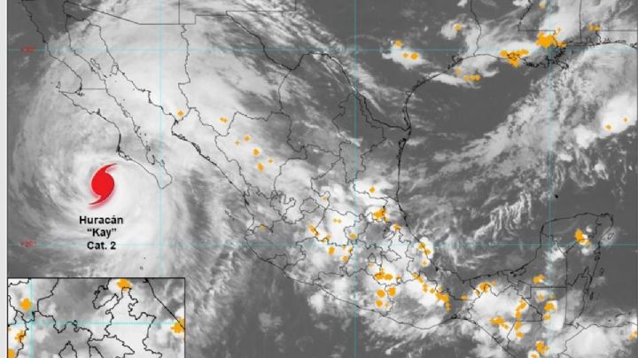 Kay pierde fuerza: se degrada a huracán categoría 1, pero seguirá dando lata en Baja California