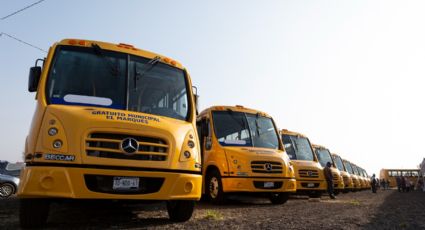 Transporte escolar gratuito crece en Querétaro; incorporan más camiones