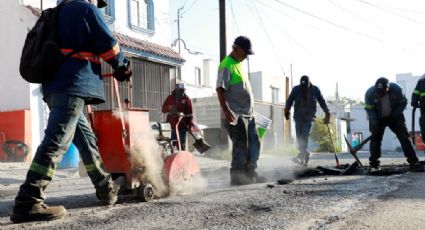 Continúa programa de bacheo en Escobedo NL