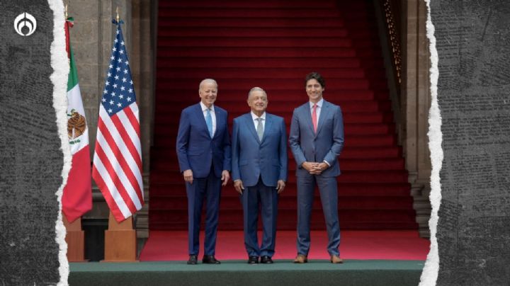 AMLO acapara conferencia con Biden y Trudeau... y la convierte ¡en 'mañanera'!