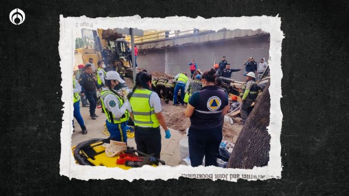 Socavón en CDMX: colapsa obra en la Miguel Hidalgo y muere un trabajador