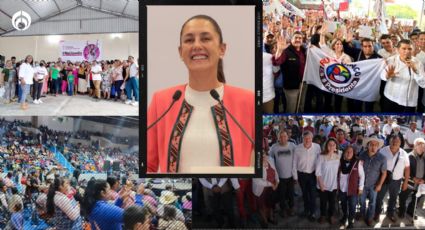 Claudia Sheinbaum presente en asambleas por el interior del país