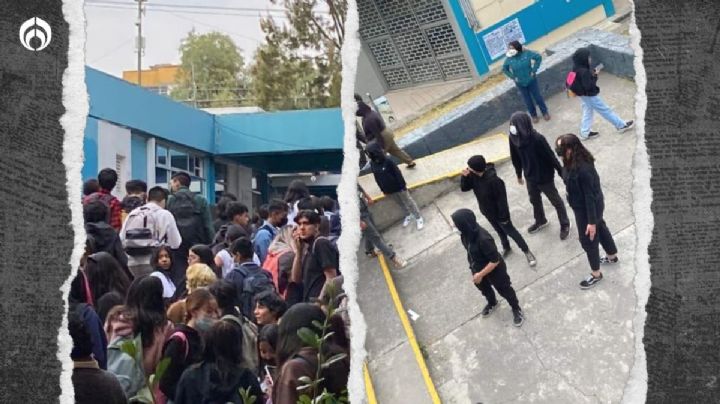 (VIDEO) Caos en CCH Naucalpan: porros agreden a alumno y lanzan petardos