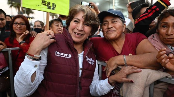 Delfina Gómez se reune con 15 mil simpatizantes de Morena en Tultepec