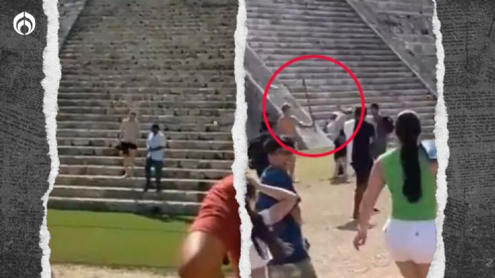 Pleito en Chichén Itzá: turista polaco es agredido a palazos tras subir a pirámide