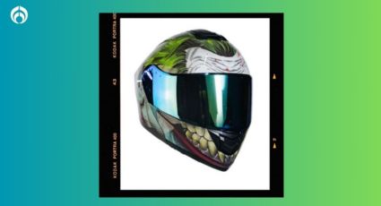 Elektra remata este casco para moto con diseño del Joker ¡El precio incluye descuentazo!