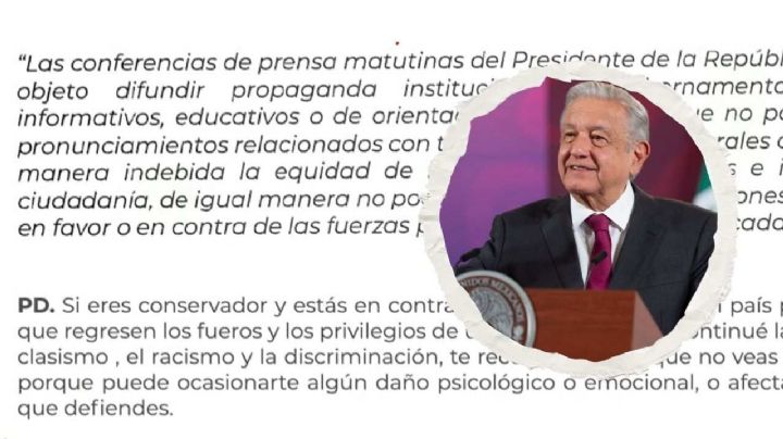 AMLO elimina por fin la posdata contra ‘conservadores’ tras orden del INE