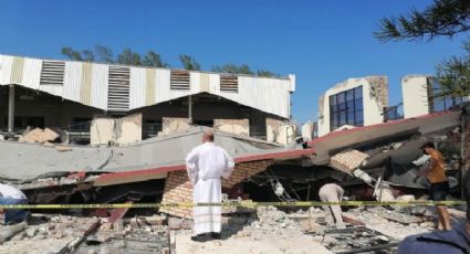 Derrumbe de iglesia en Tamaulipas: autoridades dan seguimiento a situación de lesionados