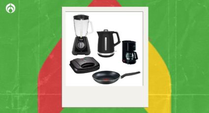 Bodega Aurrera remata combo deluxe de T-Fal con licuadora, cafetera, sartén y sandwichera