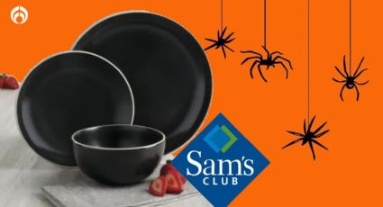 La bella vajilla de cerámica negra con descuentazo en Sam's Club lista para Halloween