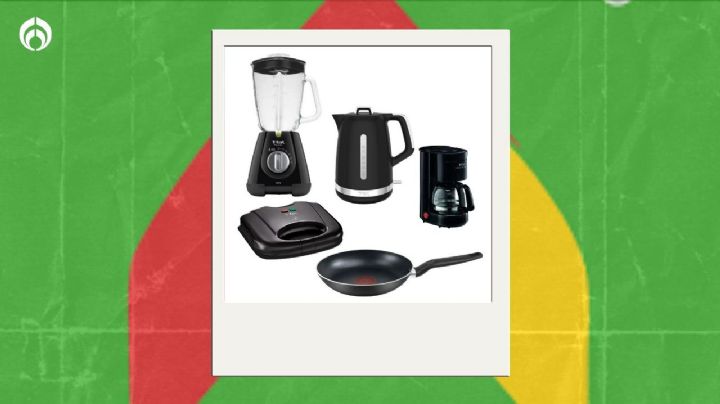 Bodega Aurrera remata combo deluxe de T-Fal con licuadora, cafetera, sartén y sandwichera