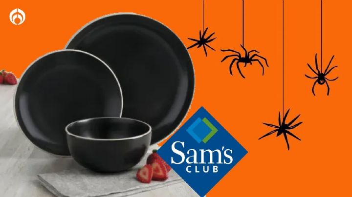 La bella vajilla de cerámica negra con descuentazo en Sam's Club lista para Halloween