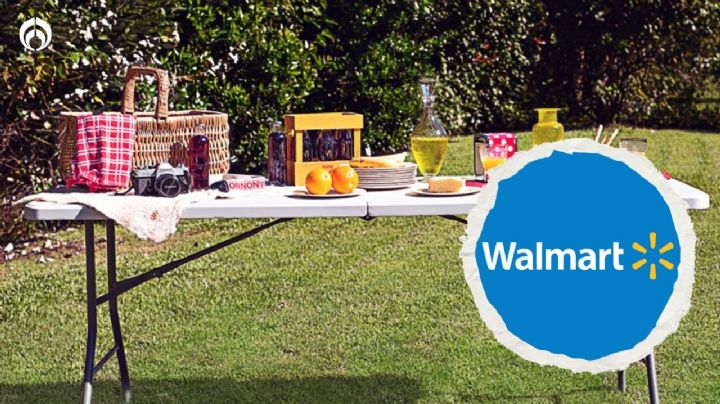 Walmart remata esta resistente mesa plegable de plástico a un precio que no volverás a ver