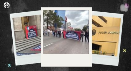 (VIDEO) Trabajadores del Poder Judicial protestan por eliminación de fideicomisos