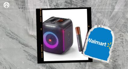 Walmart vende una bocina karaoke portátil; incluye 2 micrófonos y está en un superprecio