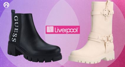 Liverpool remata más de 80 botas de clase alta GUESS: altas, cortas, casuales, formales y más