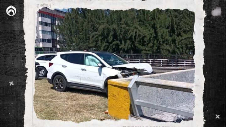 Sustazo en Viaducto: balean a conductor, choca contra muro y se va de la zona