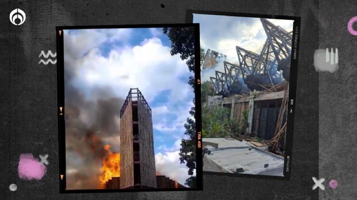 Incendio consume palapas del Parque del Jaguar, proyecto en Tulum que acompaña al Tren Maya