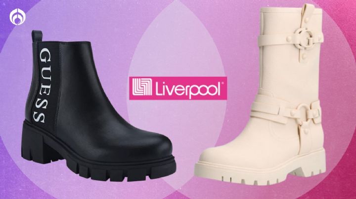 Liverpool remata más de 80 botas de clase alta GUESS: altas, cortas, casuales, formales y más