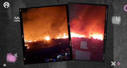 (VIDEOS) Fuerte incendio consume Central de Abastos de Toluca