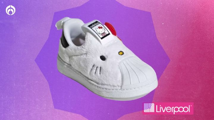 Liverpool remata en mil 100 pesos los tenis ADIDAS Originals Superstar de Hello Kitty más tiernos