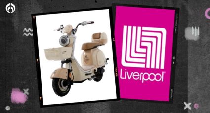 Liverpool remata solo hoy bella moto eléctrica de 400 W de potencia máxima