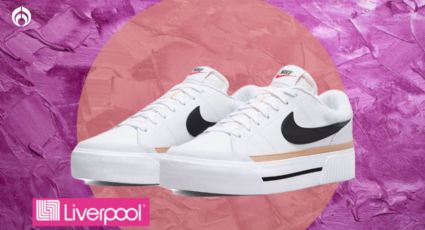 Liverpool remata tenis Nike Court Legacy blancos, ¡hay en todas las tallas!