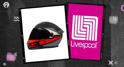 Liverpool aplica increíble descuentazo al casco unisex para moto con doble visor y luz LED