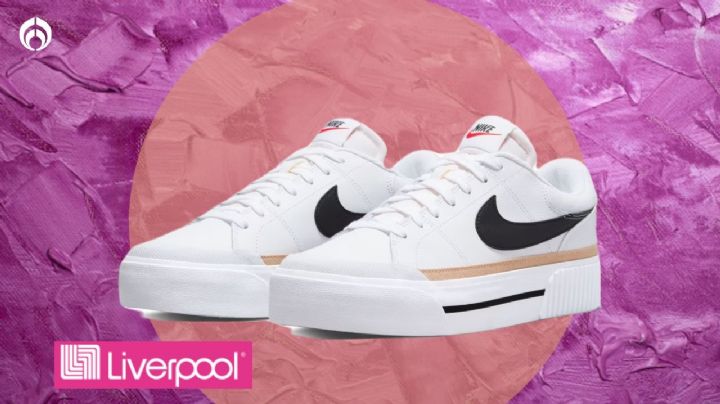 Liverpool remata tenis Nike Court Legacy blancos, ¡hay en todas las tallas!