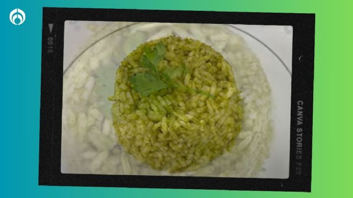 ¿Cómo preparar arroz verde? Te quedará riquísimo con esta receta