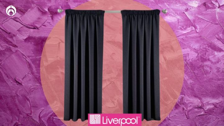 Liverpool rebaja las cortinas lisas black-out con aislamiento acústico