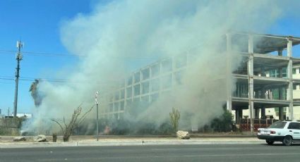 (VIDEO) Descartan afectaciones tras incendio junto a hospital privado en Hermosillo