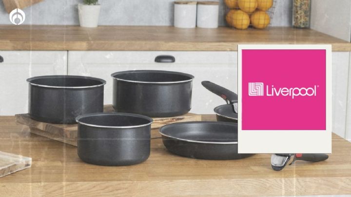 Liverpool remata esta batería de cocina T-Fal extra resistente y le hace descuentote del 70%